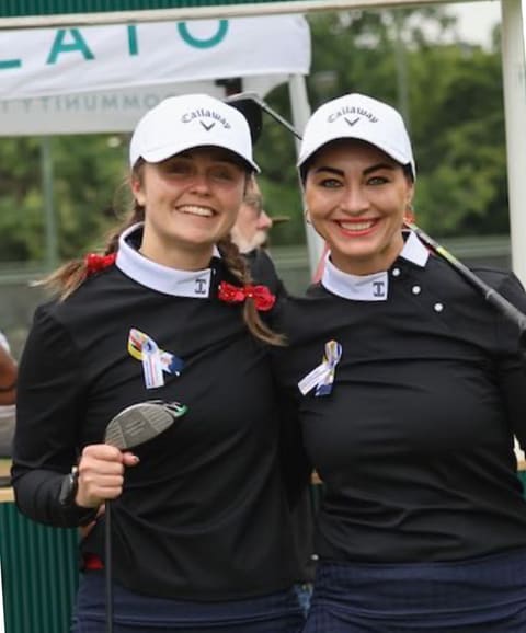 Letichia van Rensburg and Donné Ayres on the course